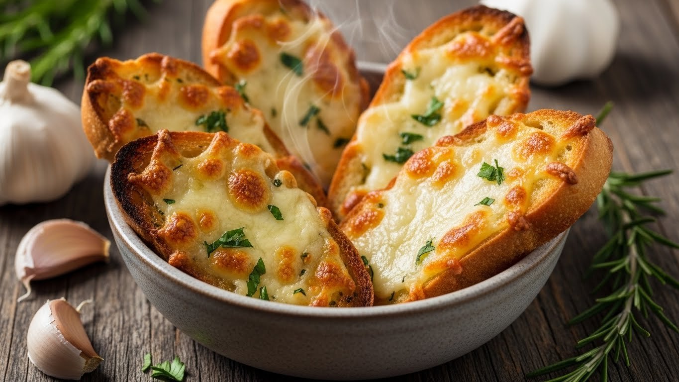 Keto Garlic Bread (Cheesy & Crispy)