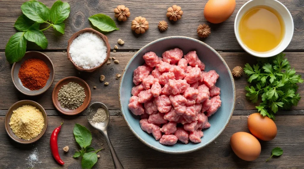 Keto Sausage Breakfast Patties ingredients