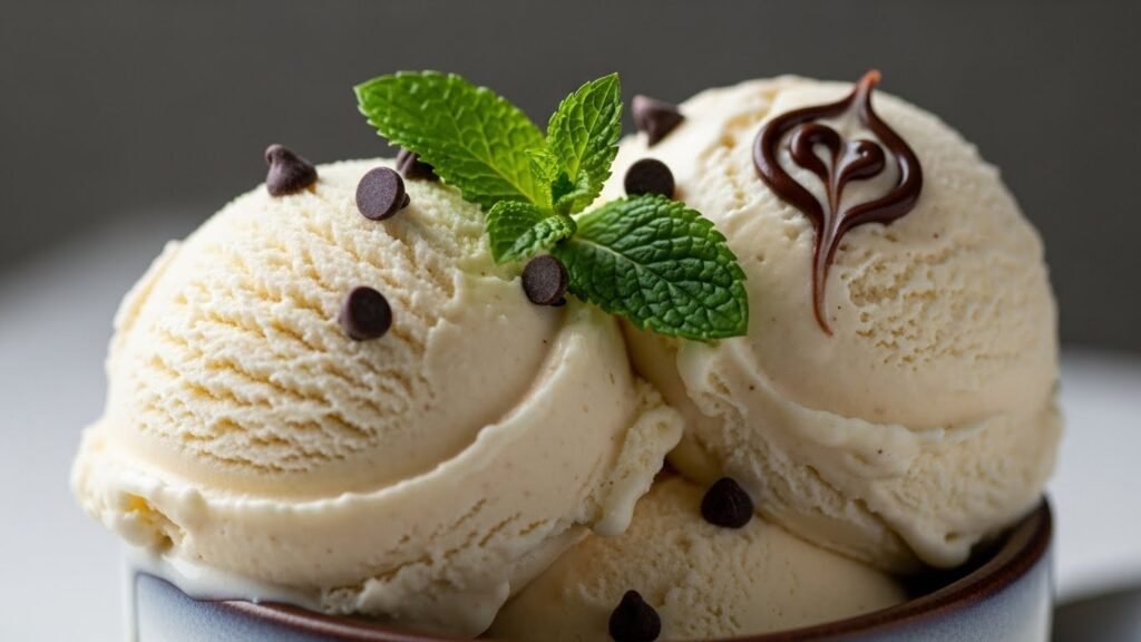 Keto Vanilla Ice Cream final look