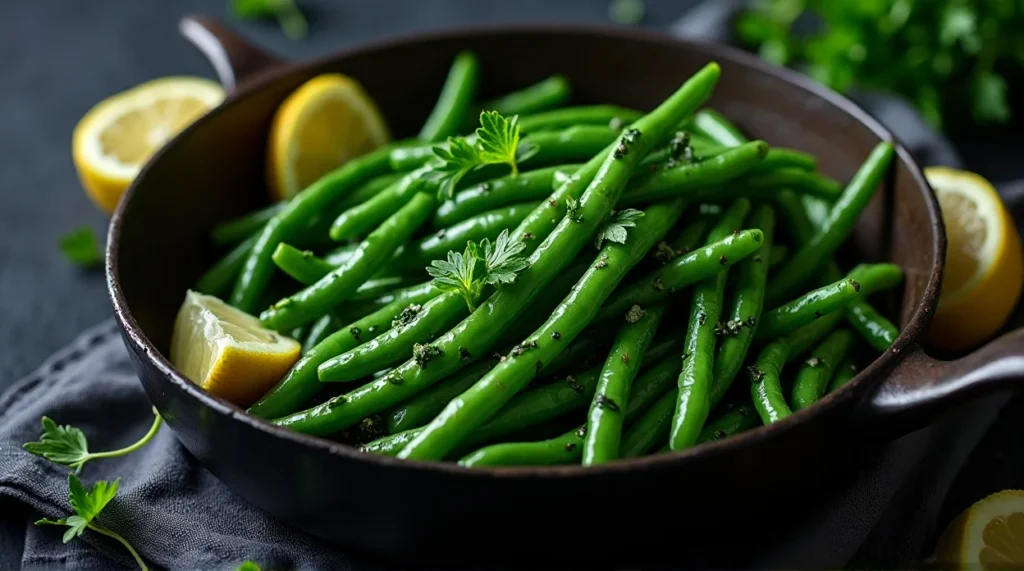 Lemon Herb Buttered Green Beans