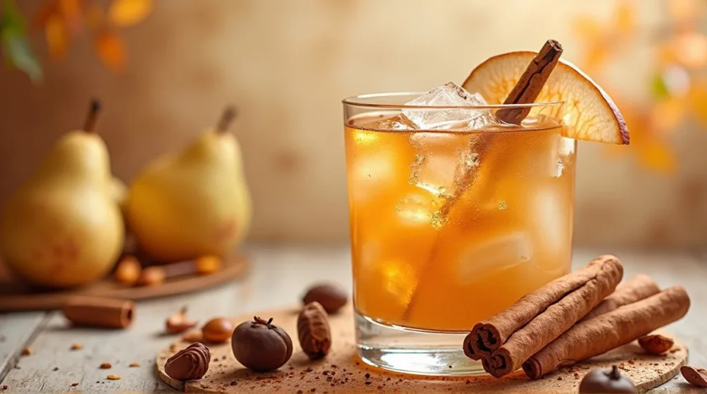 Maple Roasted Pear Mocktail