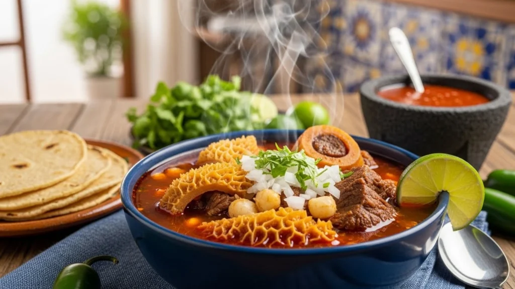Menudo Tripe Soup cooking