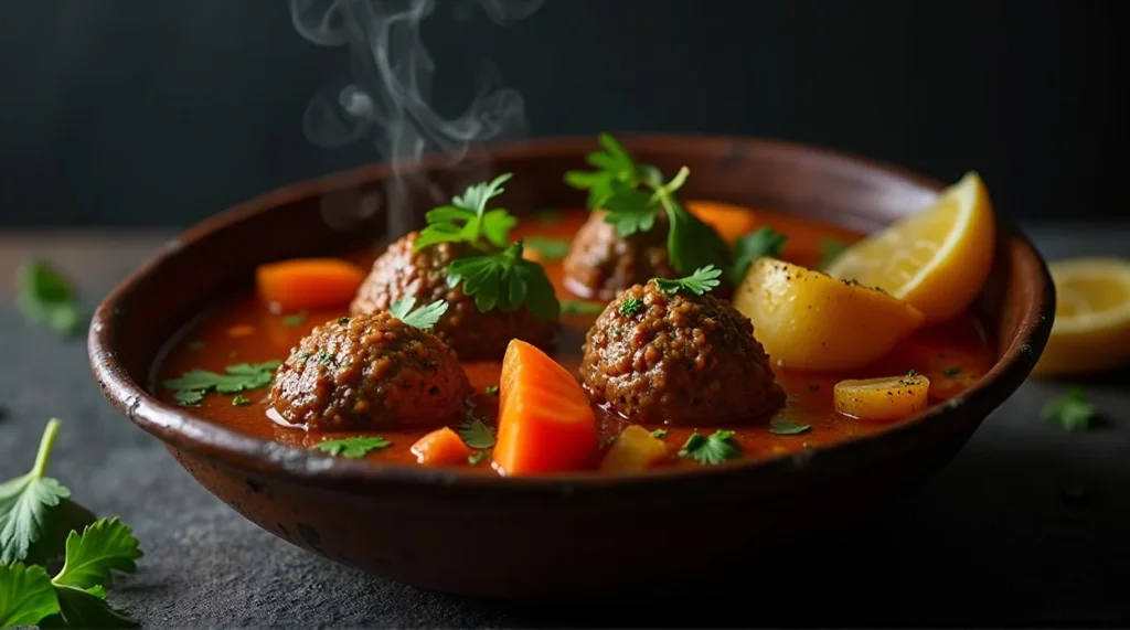 Mexican Albondigas Soup cooking