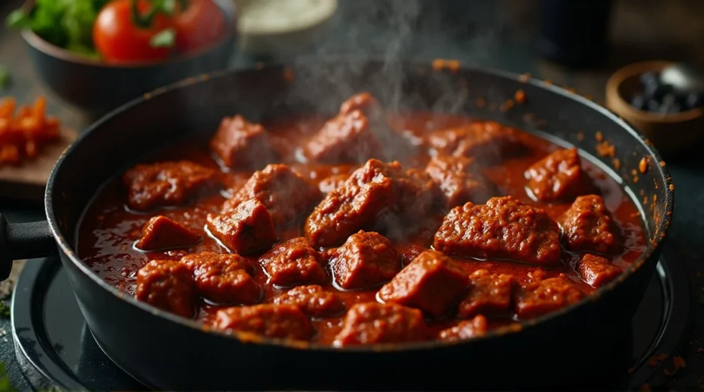 Mexican Barbacoa cooking