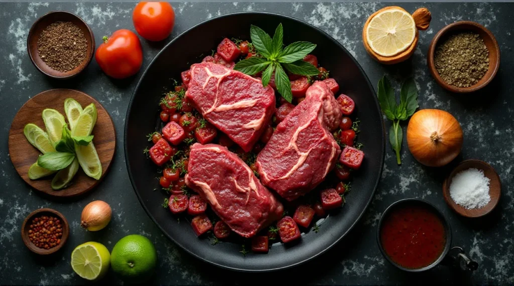 Mexican Barbacoa ingredients
