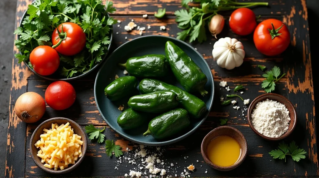 Mexican Chiles Rellenos ingredients