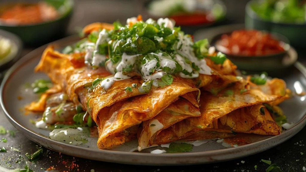 Mexican Flautas looks