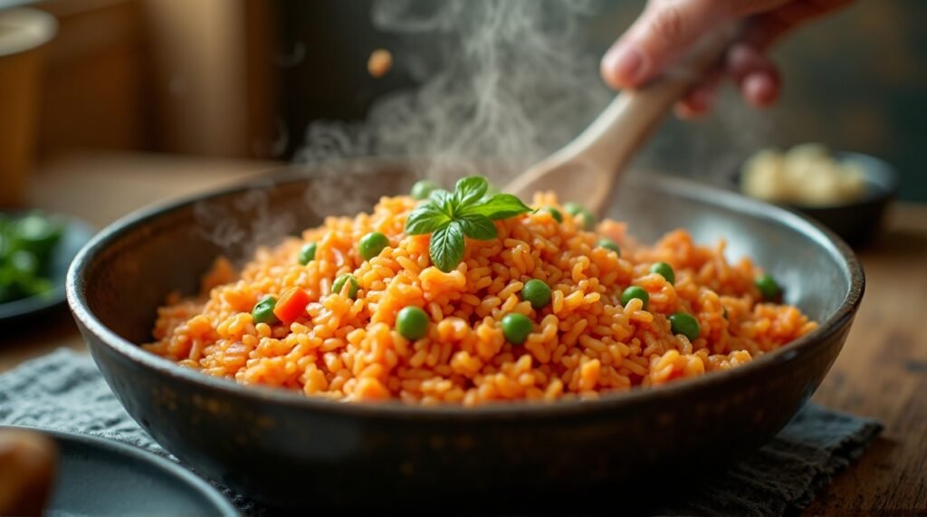 Mexican-Rice-Arroz-Rojo-cooking