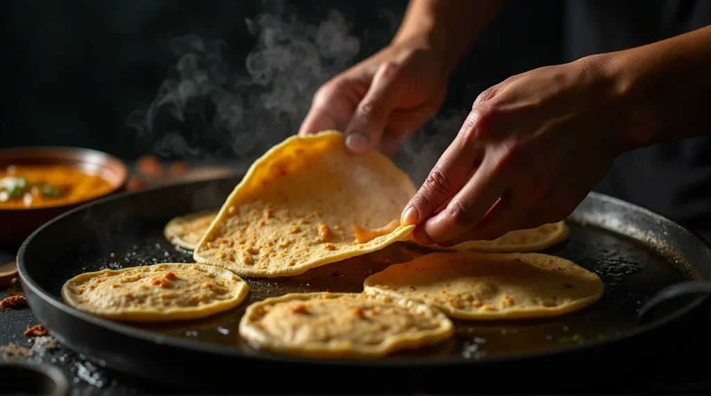 Mexican Sopes Crispy cooking