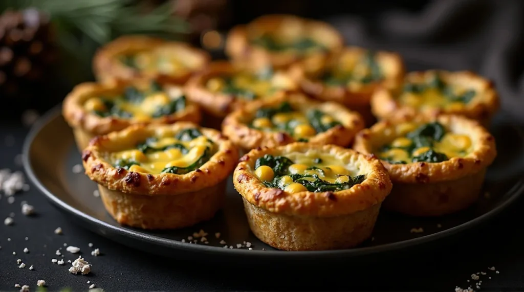Mini Spinach & Feta Quiches