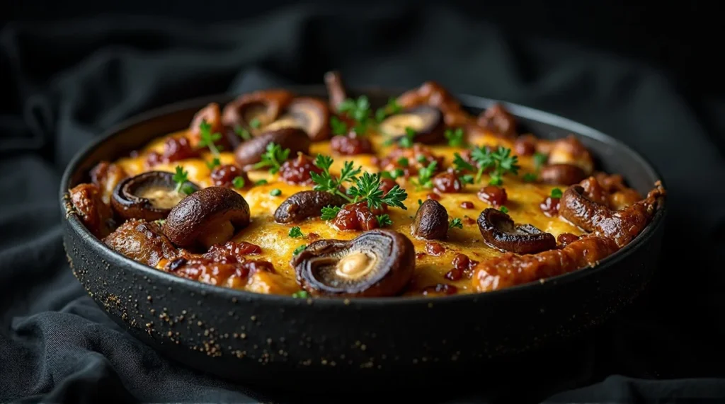 Mushroom and Goat Cheese Casserole