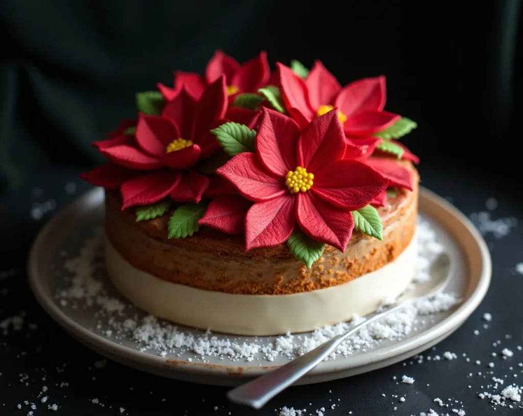 Poinsettia Flower Piping