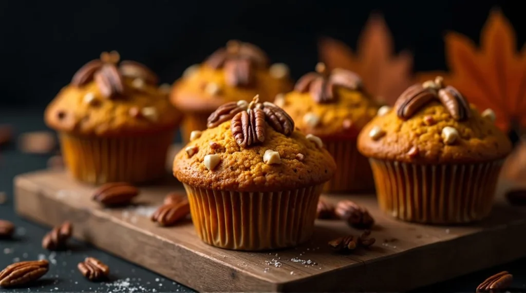 Pumpkin Pecan Crunch Muffins