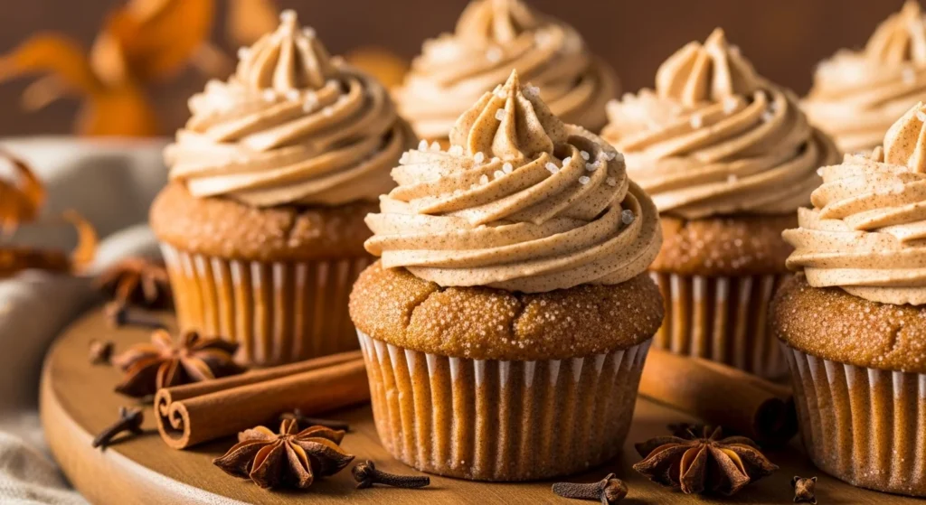 Pumpkin Snickerdoodle Cupcakes
