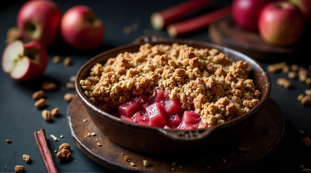 Rhubarb Apple Crumble