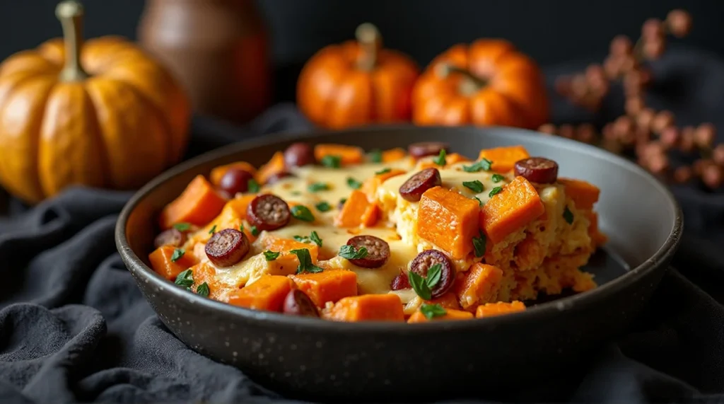 Sausage and Sweet Potato Egg Casserole