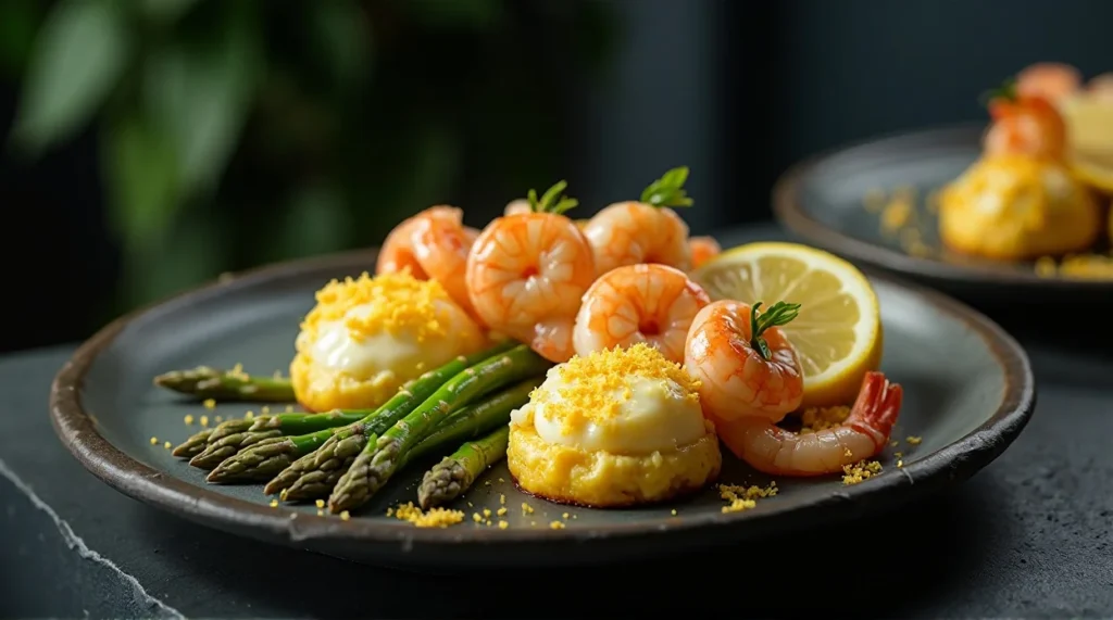 Shrimp and Asparagus Egg Casserole