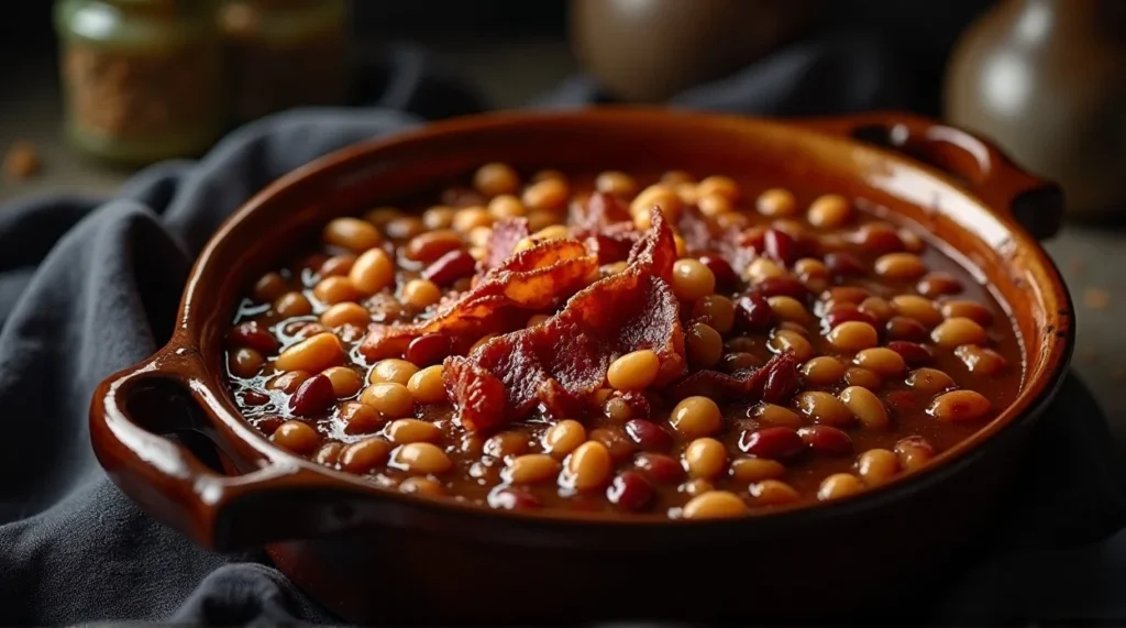 Smoky baked beans