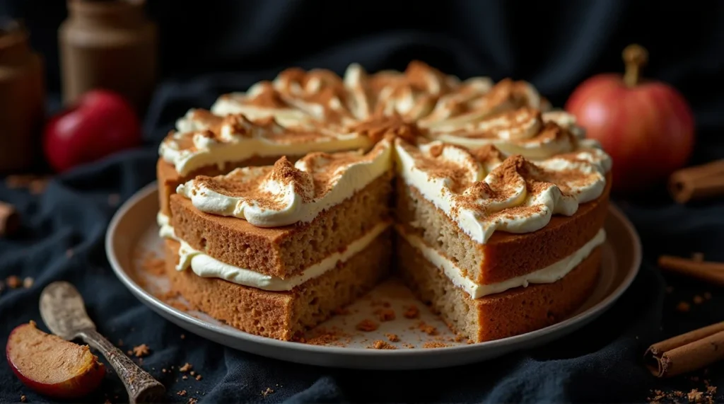 Spiced Apple Cake with Cream Cheese Frosting