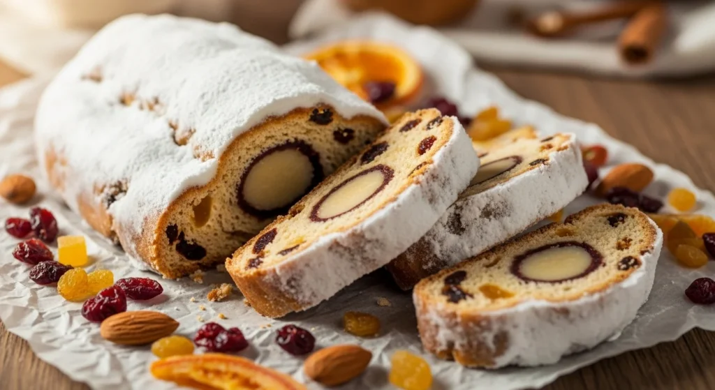 Stollen Bread with Marzipan Surprise