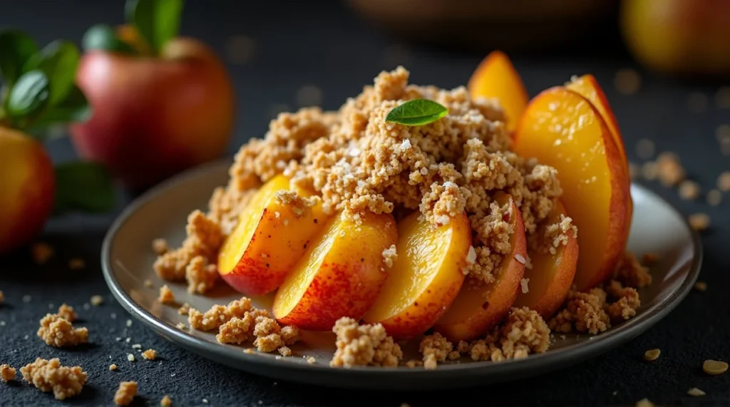 Tropical Peach Apple Crumble
