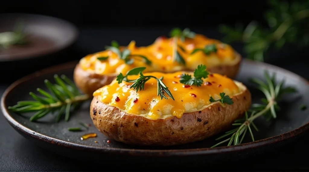 Twice-Baked Cheesy Potatoes with Herbs