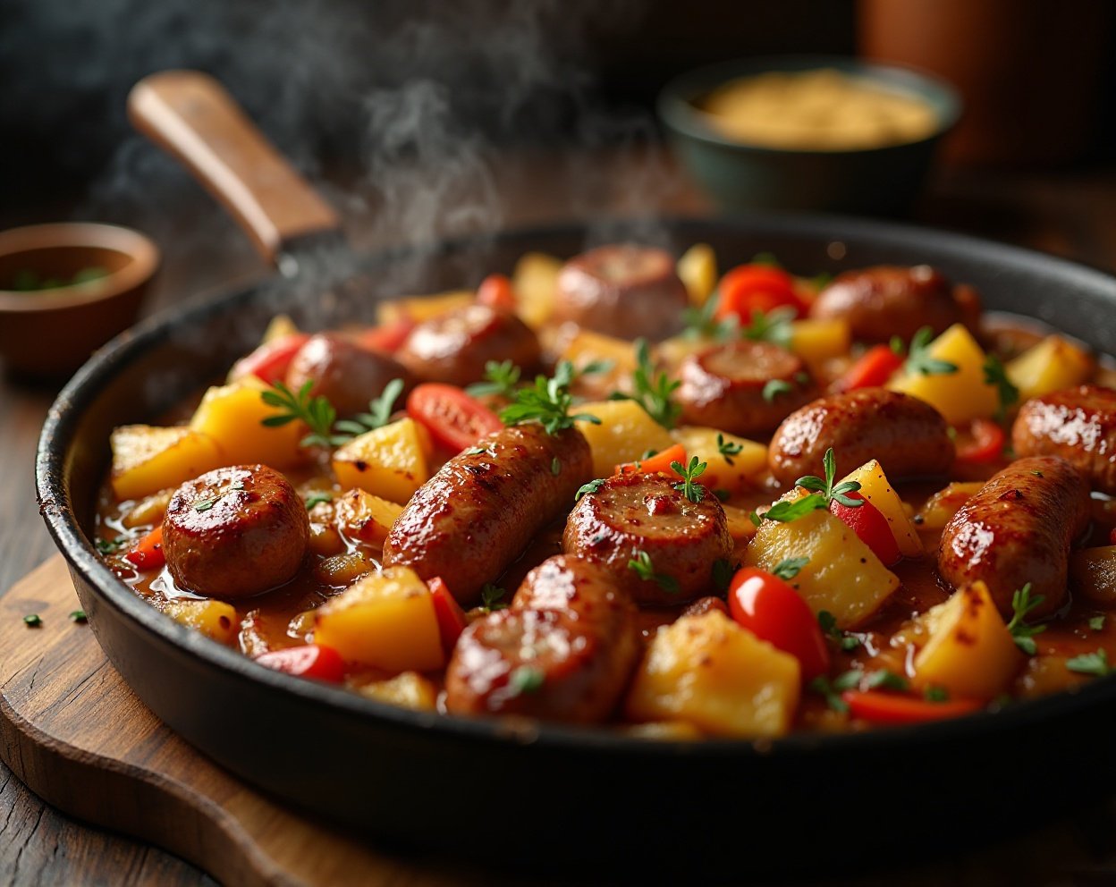 Unbelievably Cozy One-Pan Sausage and Potatoes