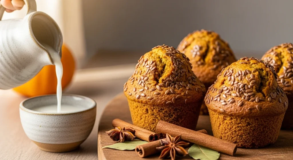 Vegan Fluffy Pumpkin Muffins