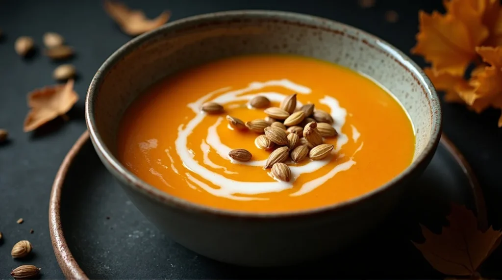 Velvety Butternut Squash Soup with Nutty Crunch