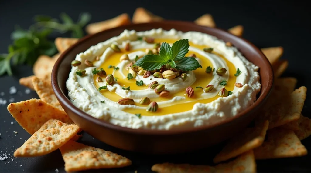 Whipped Feta Dip with Pistachios & Honey