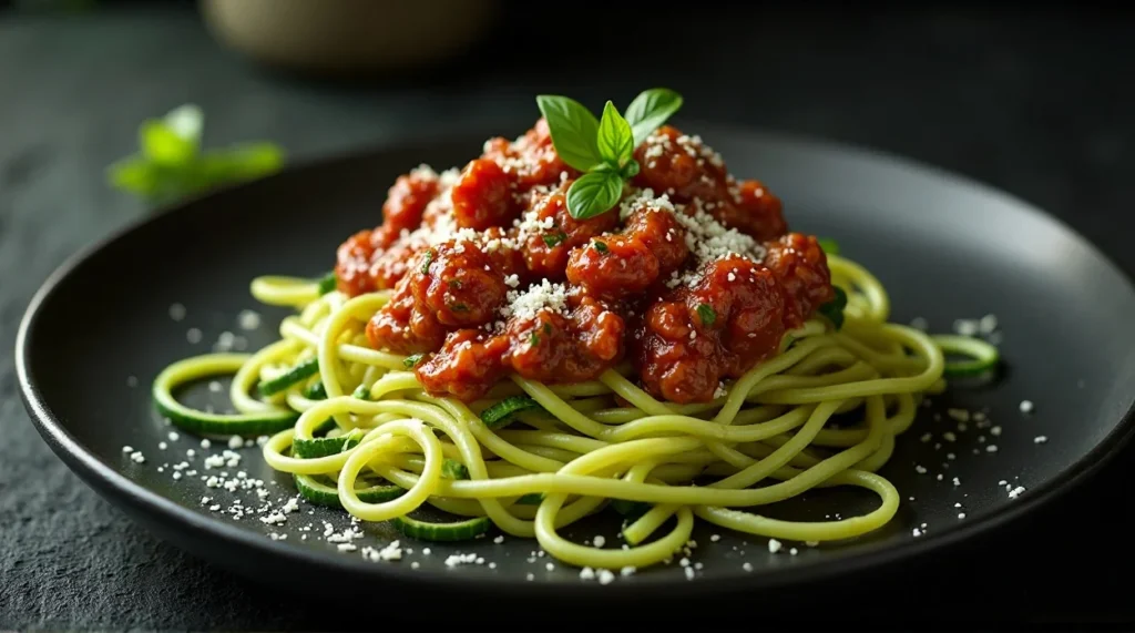 Zucchini Noodle Bolognese