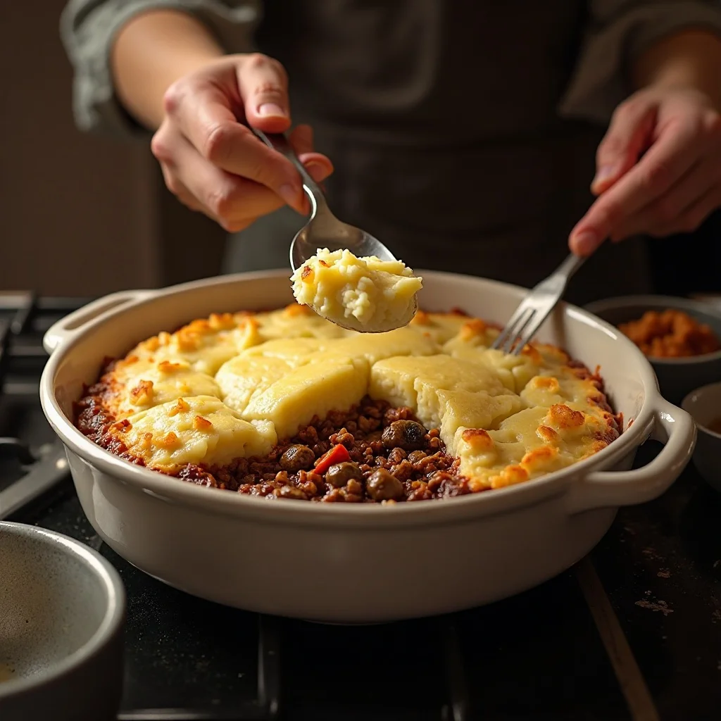 Shepherd's Pie making