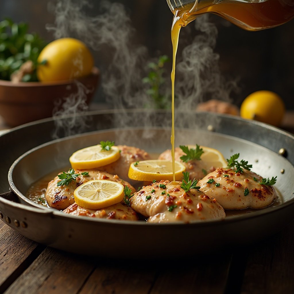 Easy Skillet Lemon Chicken juciy