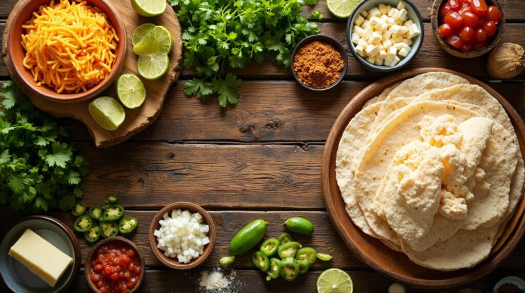 cheese-chicken-Quresadillas-ingredients