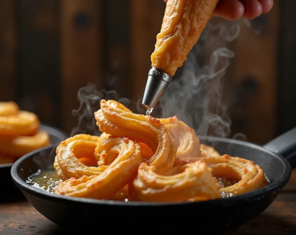 Worthy Spanish Churros Bliss cooking process