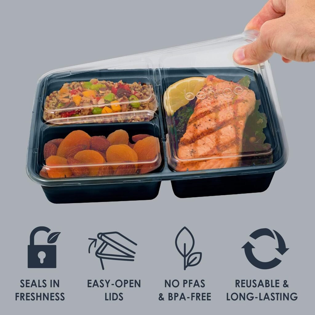 Bentgo Prep 3-Compartment Meal Prep Containers (20-Piece Set)
