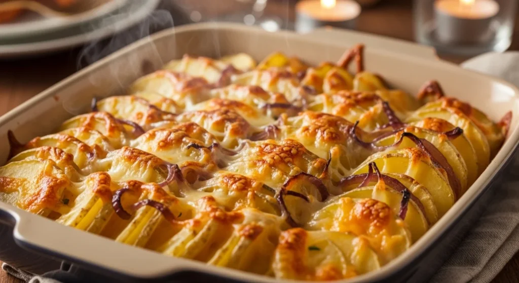 Scalloped Potatoes with Caramelized Onions