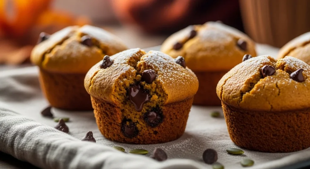 Disappearing Pumpkin Chocolate Chip Muffins
