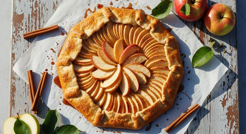 Apple Galette with Maple Glaze