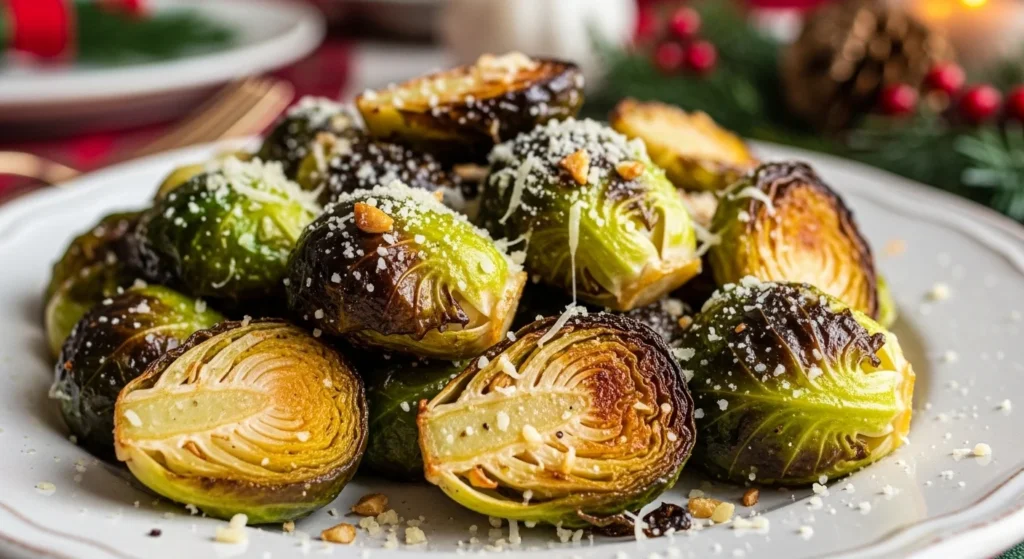Garlic Parmesan Brussels Sprouts
