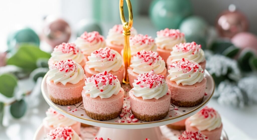 Peppermint Cheesecake Bites