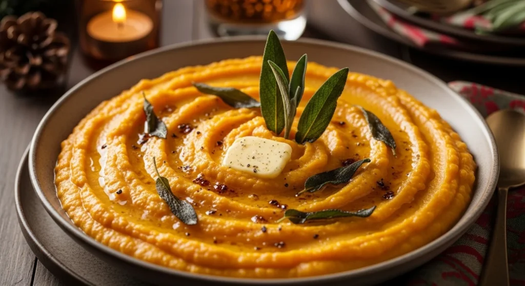 Creamy Butternut Squash Purée with Sage Butter
