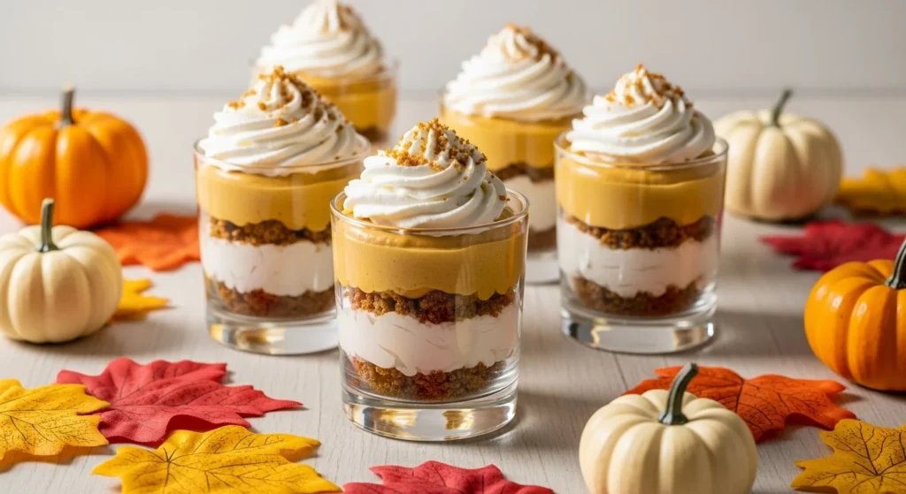No-Bake Pumpkin Mousse Parfaits