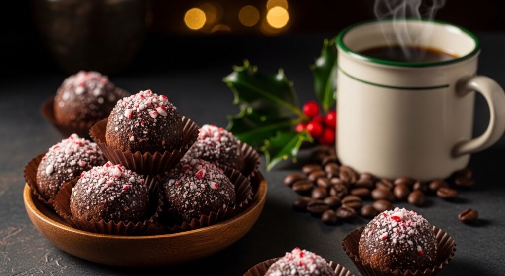 Peppermint Mocha Truffles