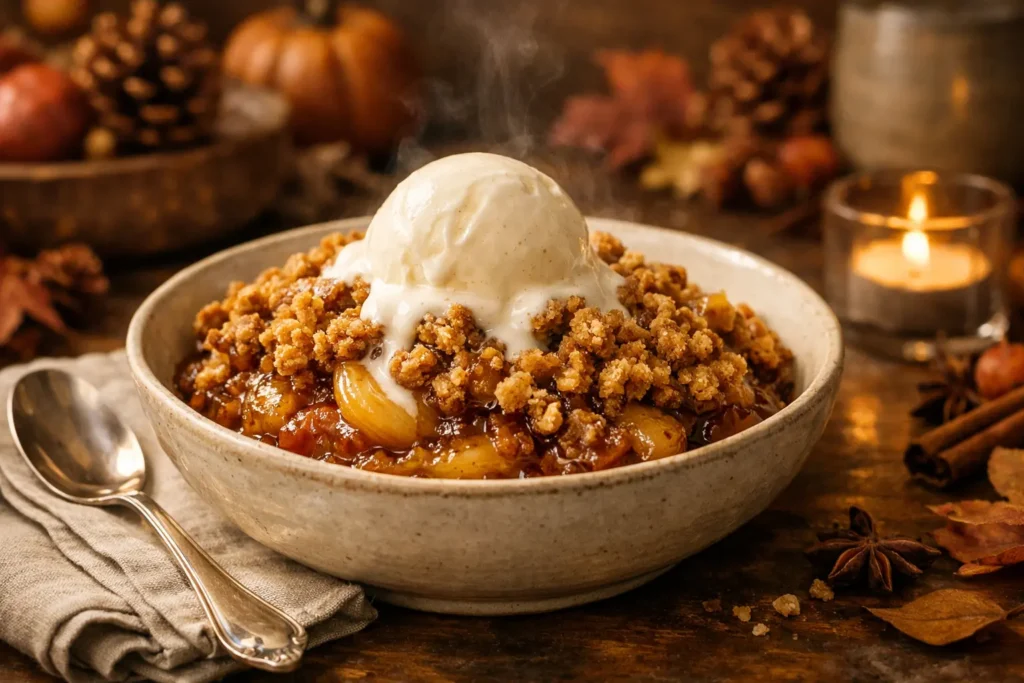 Air Fryer Apple Crisp Feature image