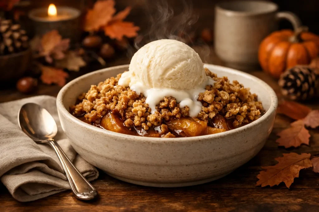 Air Fryer Apple Crisp final look
