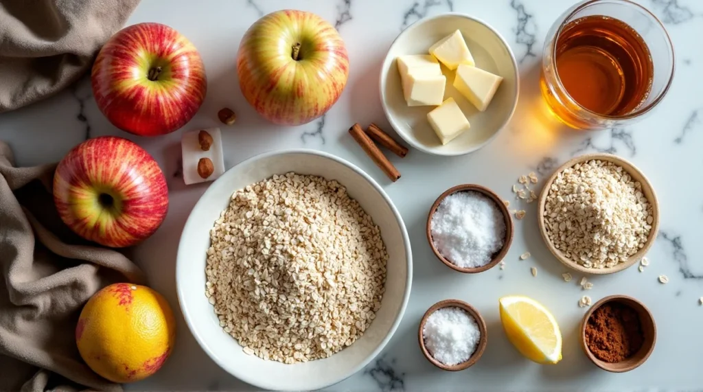 Air Fryer Apple Crisp ingredients