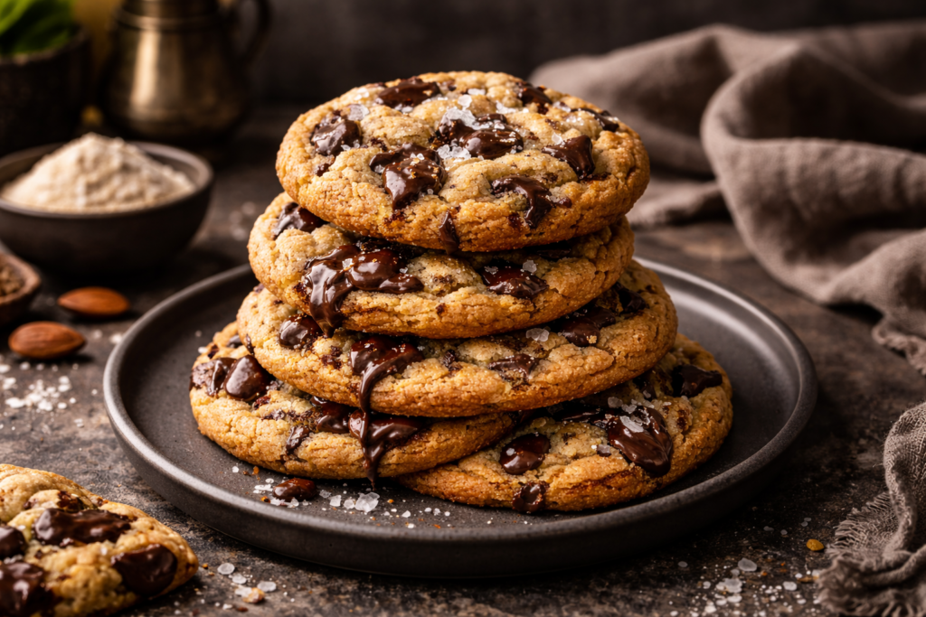 Almond Flour Chocolate Chip Cookies Feature image