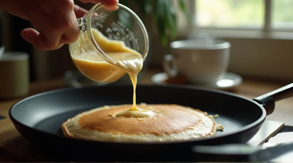 Almond Flour Pancakes Making process