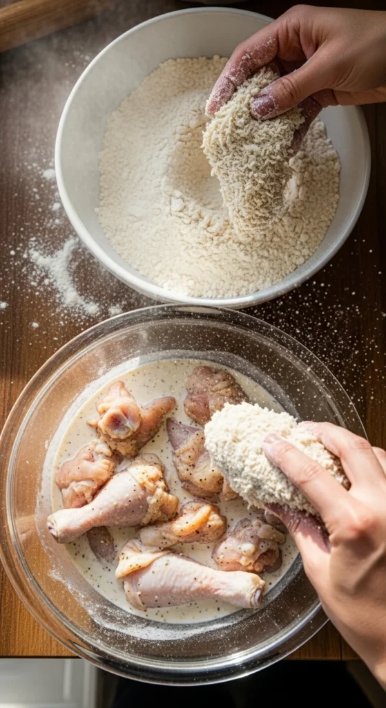 Buttermilk Fried Chicken Recipe cooking